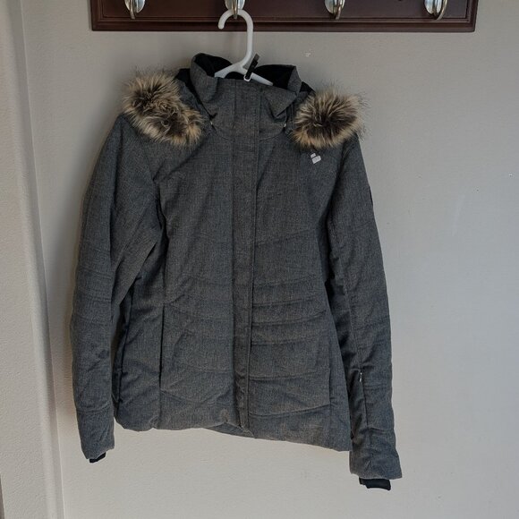 Obermeyer Tuscany Insulated Jacket - Women's - CHarcoal Size 8 - EUC Ski Jacket - Picture 2 of 16